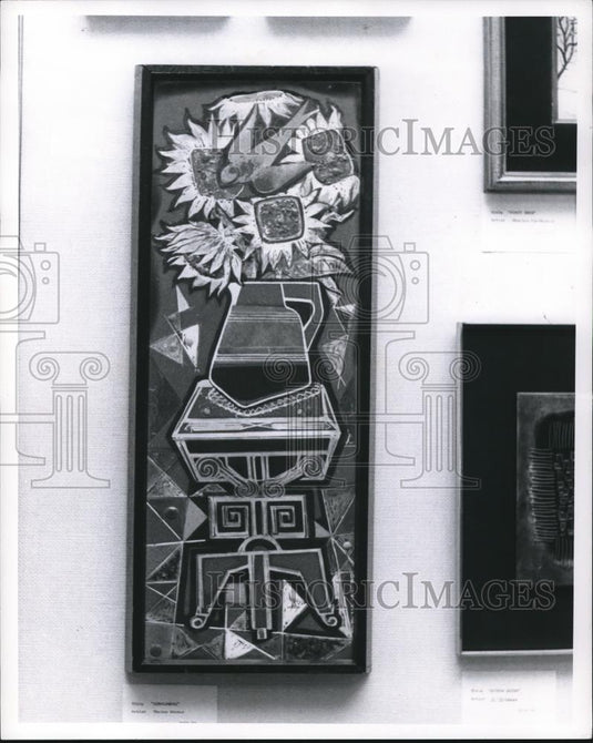 1969 Press Photo The Sunflower by Thelma Winter at the Museum of Arts 1969 Show - Historic Images