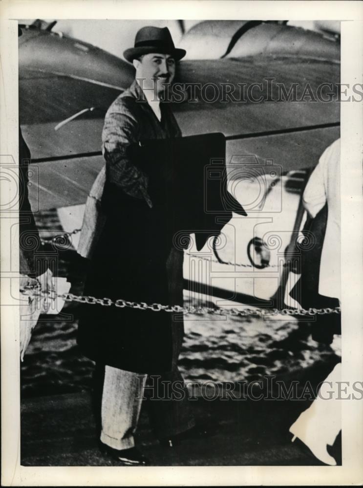 1937 Press Photo Hon R. Henry Norweb U.S. Ambassador to Bolivia - nee88773 - Historic Images