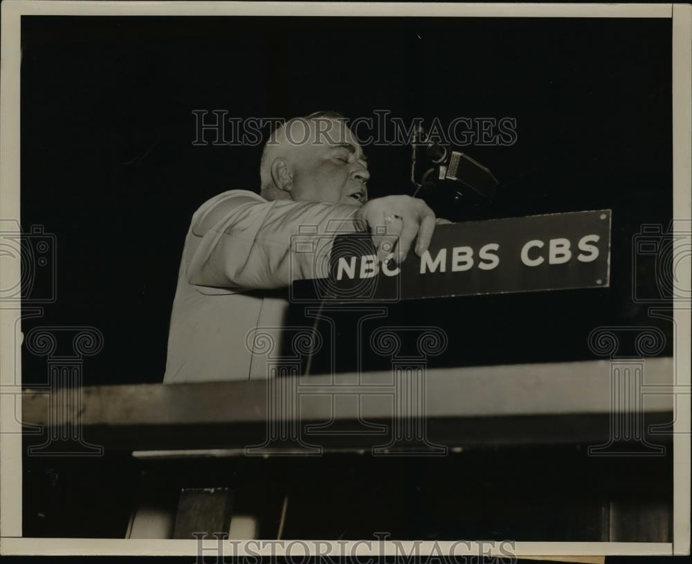 1936 Press Photo Gov. Harry Nice of Maryland at GOP Convention in Chicago - Historic Images
