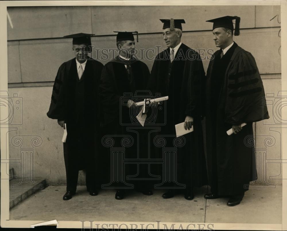 1934 Press Photo 48th Commencement at Temple U in Philadelphia, Dr C Beury - Historic Images