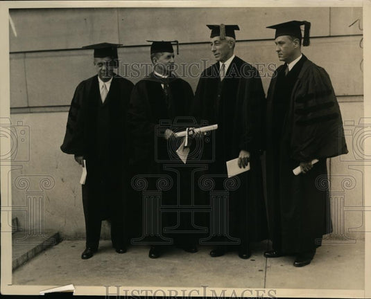 1934 Press Photo 48th Commencement at Temple U in Philadelphia, Dr C Beury - Historic Images