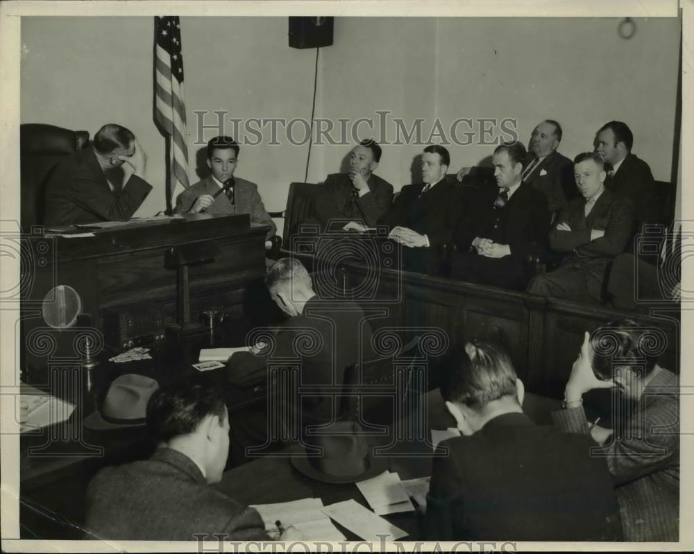 1941 Press Photo The Coroner&#39;s Inquest Room Where Cause Of Death Is Determined - Historic Images