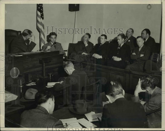 1941 Press Photo The Coroner's Inquest Room Where Cause Of Death Is Determined - Historic Images