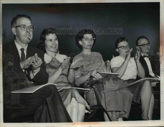 1952 Press Photo Mr & Mrs Ed Hill, Margaret Koschki, Mrs TL Smith,Cleveland Ohio - Historic Images
