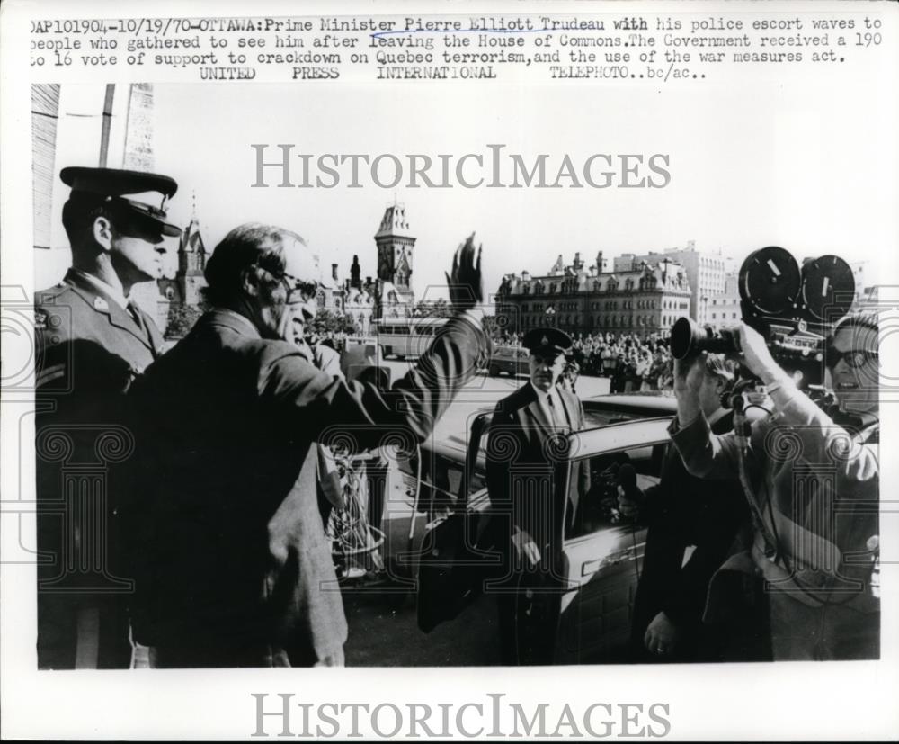 1970 Press Photo Prime Minister Pierre Trudeau of Canada in Ottawa - nee86907 - Historic Images