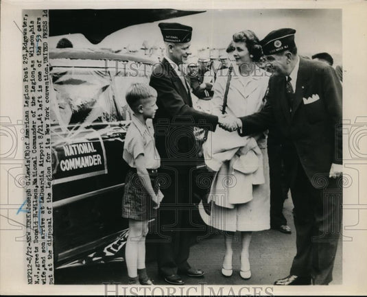 1952 Press Photo American Legion Post 291 Joe Lewis, Don Wilson National Cmdr - Historic Images