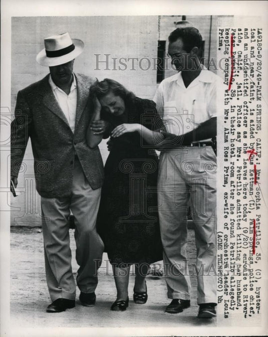 1949 Press Photo Mrs Sophia Petrillo admitted Killing her husband Peter Patrillo - Historic Images