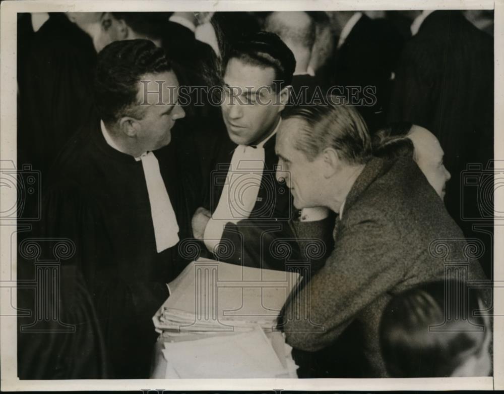 1937 Press Photo Col.De La Rocque head of French Social Party at Libe Hearing - Historic Images