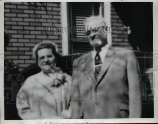 1962 Press Photo Mr & Mrs Michael Kocak on 50th wedding anniversary at Cleveland - Historic Images