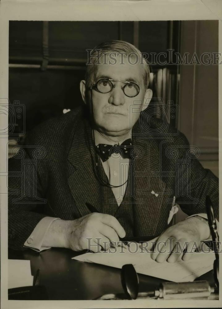 1941 Press Photo William Knudsen National Defense Advisory Committee chairman - Historic Images