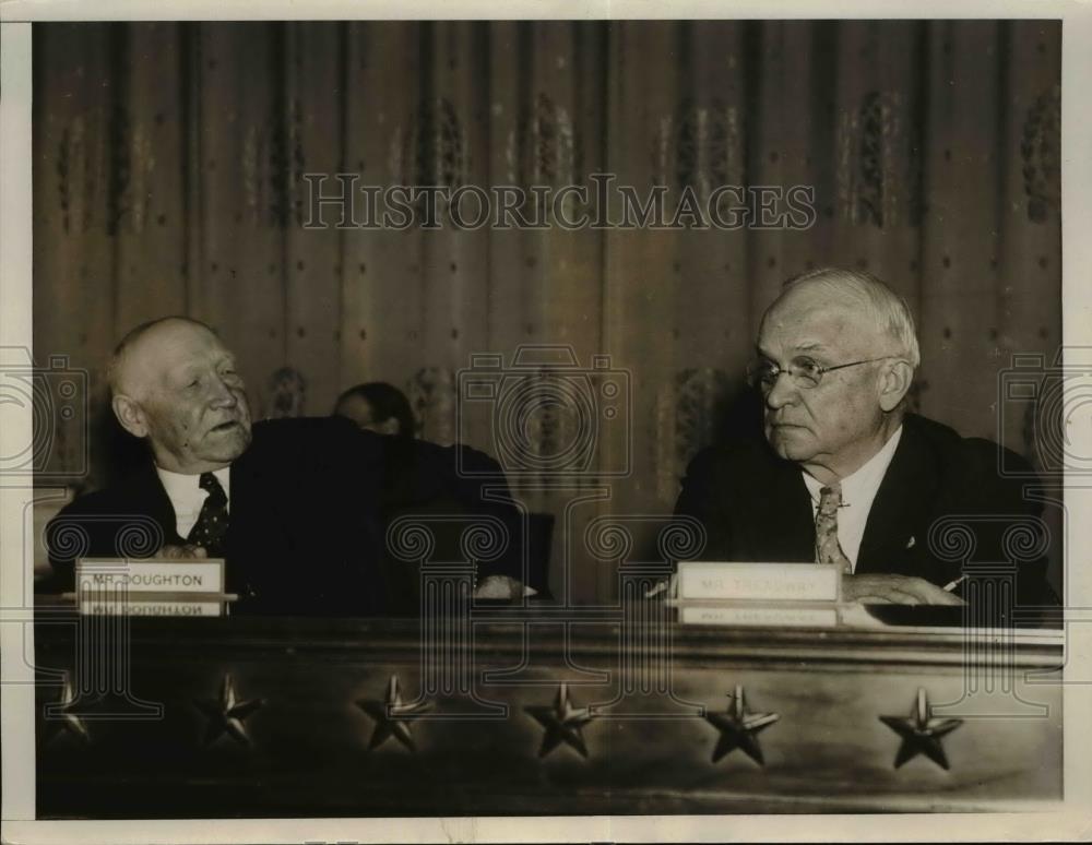 1936 Press Photo NC Rep Robert Doughton & Rep Allen Treadway of Mass - nee84544 - Historic Images