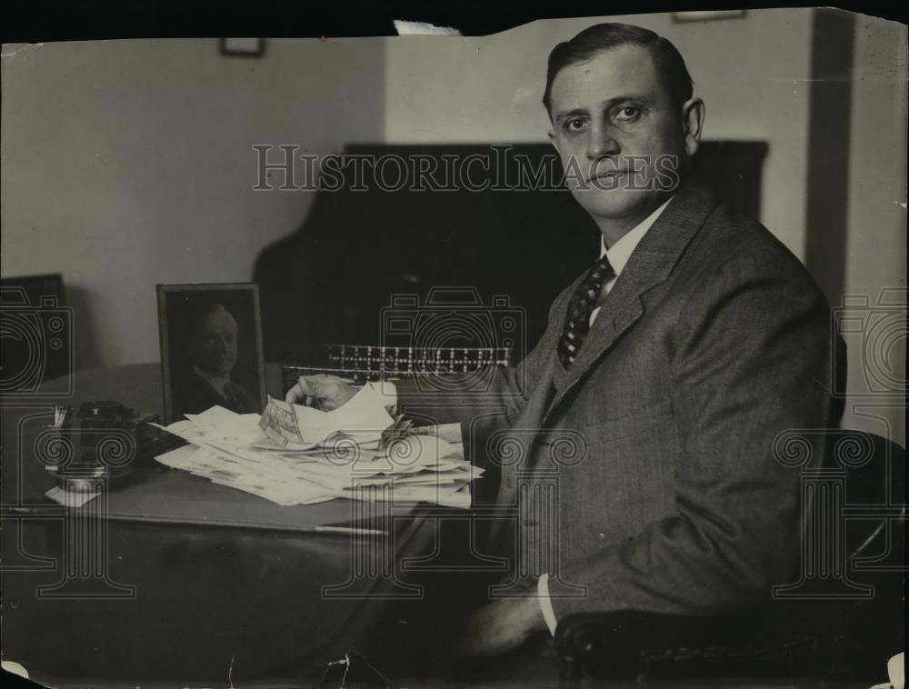 1925 Press Photo Rep.Everett Sanders of Indiana succeed as Pres.Coolide Sec. - Historic Images