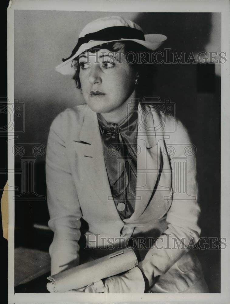 1934 Press Photo Elizabeth Roolair Hall sues James Hall in LA California court - Historic Images