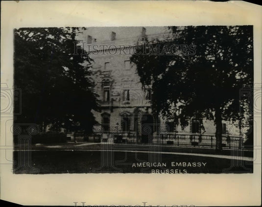 1940 Press Photo United States Embassy in Brussels Belgium - nee85161 - Historic Images
