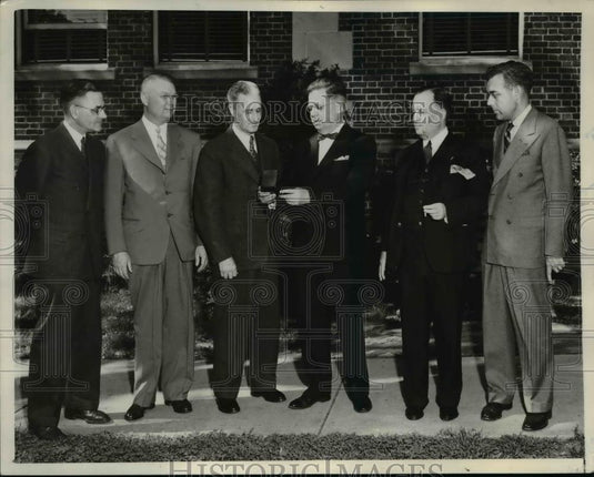 1943 Press Photo U of Missouri School of Journalism, LM White, David Warren - Historic Images