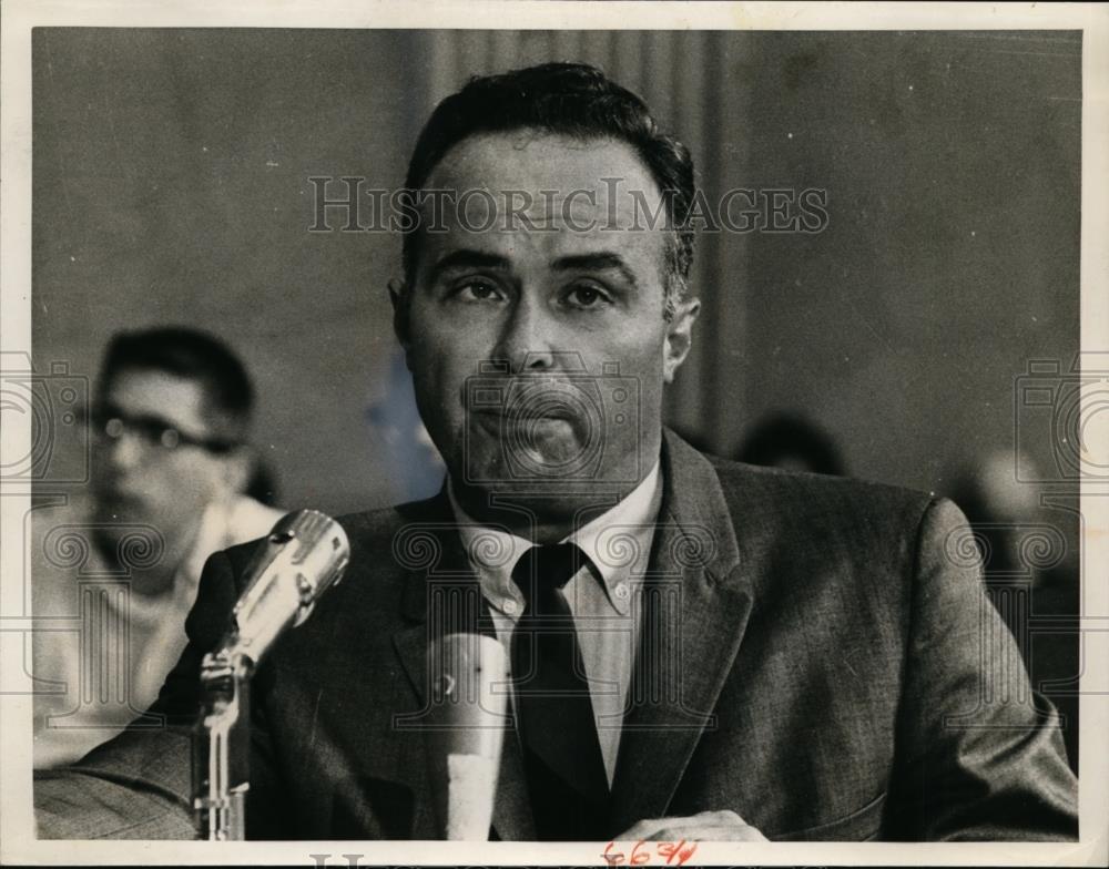 1965 Press Photo Walter Byers at a microphone - nee86634 - Historic Images