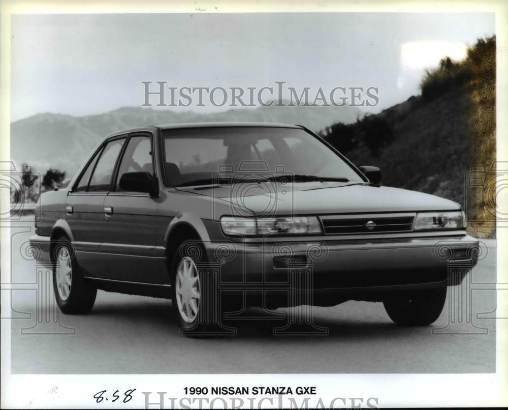 1990 Press Photo 1990 Nissan Stanza GXE offers tough competition for market. - Historic Images