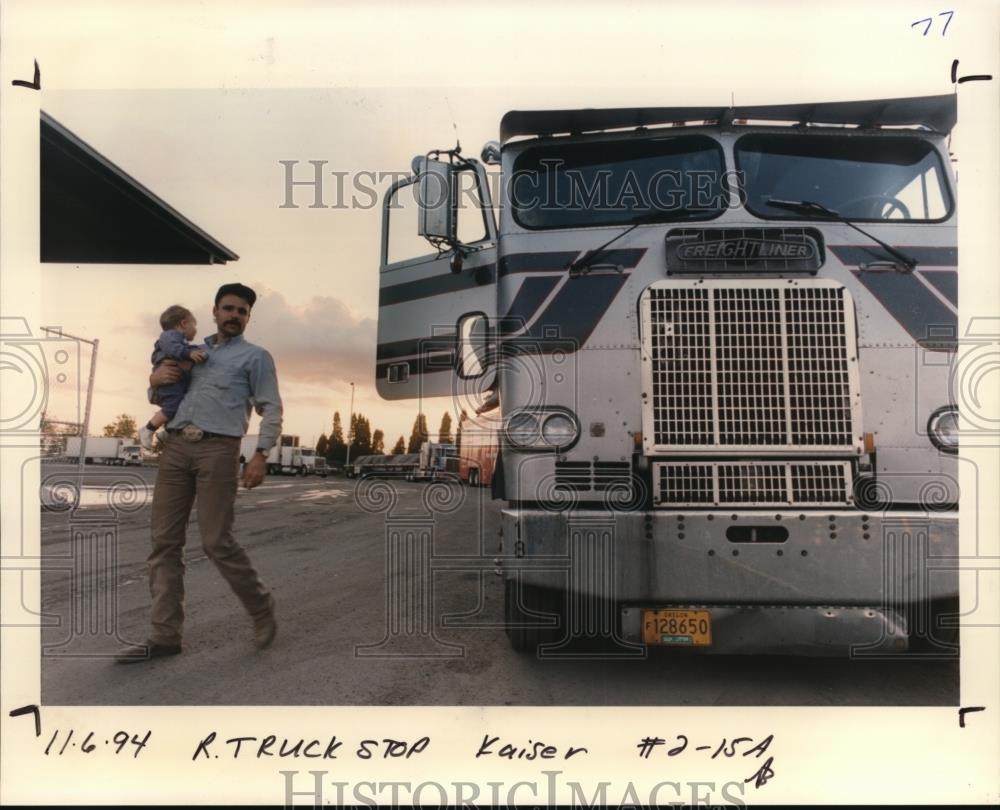 1994 Press Photo Truck Driver - orb55041 - Historic Images