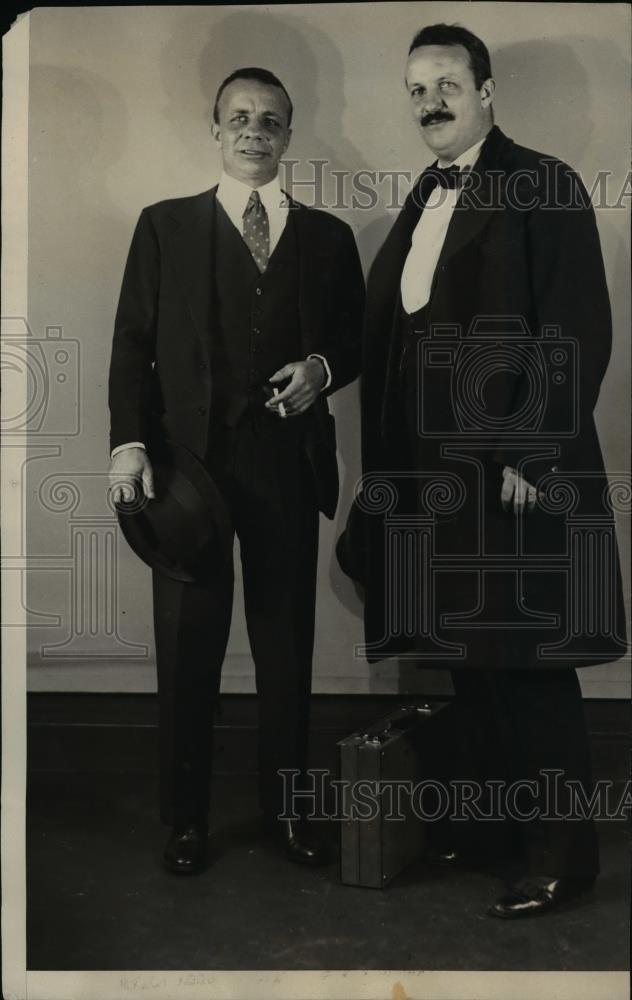 1928 Press Photo Col. Theodore Roosevelt, Brother Kerit S.S. Homeric - ora74142 - Historic Images