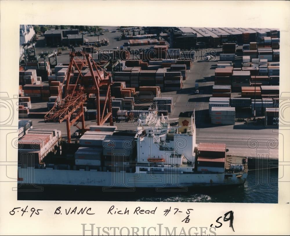 1995 Press Photo Canada British Columbia Vancouver Port - orb02990 - Historic Images