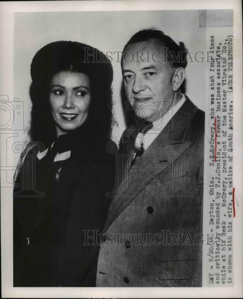 1910 Press Photo H.R McCrery shot and critically wounded by T.J. Conlin - Historic Images