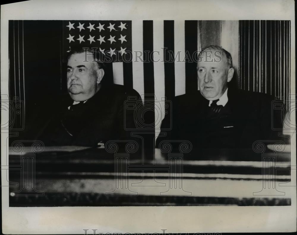 1933 Press Photo Senators MM Logan of Kentucky &amp; Elbert Thomas of Utah - Historic Images