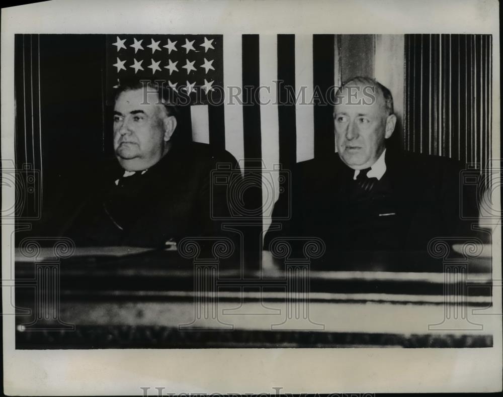 1933 Press Photo Senators MM Logan of Kentucky & Elbert Thomas of Utah - Historic Images