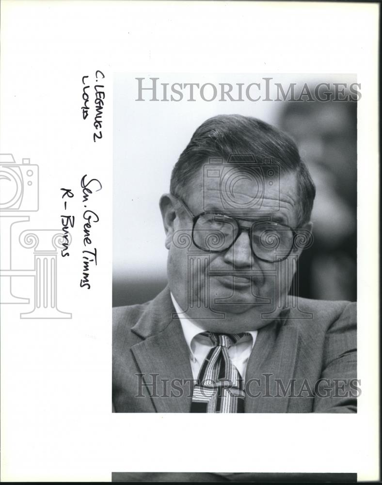 1993 Press Photo Senator Gene Timms, R-Burns, Senate Minority Leader - ora90119 - Historic Images