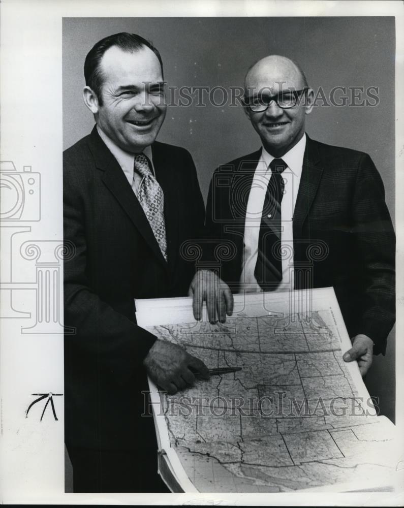 1971 Press Photo Route of Montana Wheat to Portland by Charles H. Rust - Historic Images