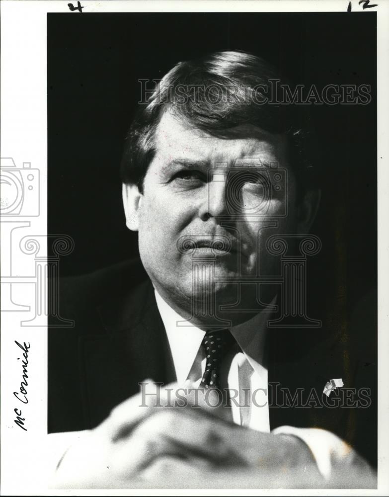 1985 Press Photo President of the Western Food Services, Bill McCormick - Historic Images