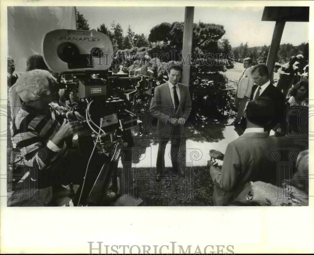 1984 Press Photo Television shooting site-Oregon - orb53555 - Historic Images