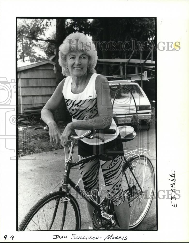 1991 Press Photo Joan Sullivan Morris to receive nation&#39;s top fitness awards - Historic Images