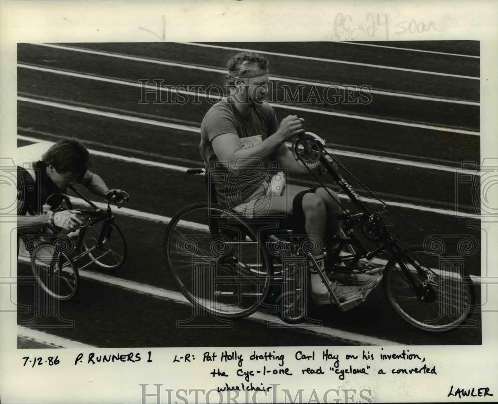 1986 Press Photo Carl Hay-handicapped-Can Do Challenge-Portland - orb73247 - Historic Images