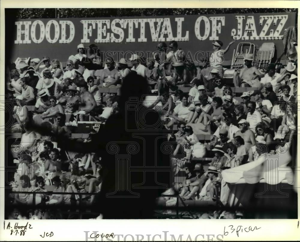 1988 Press Photo Crowd During the Mount Hood Festival of Jazz - ora93593 - Historic Images