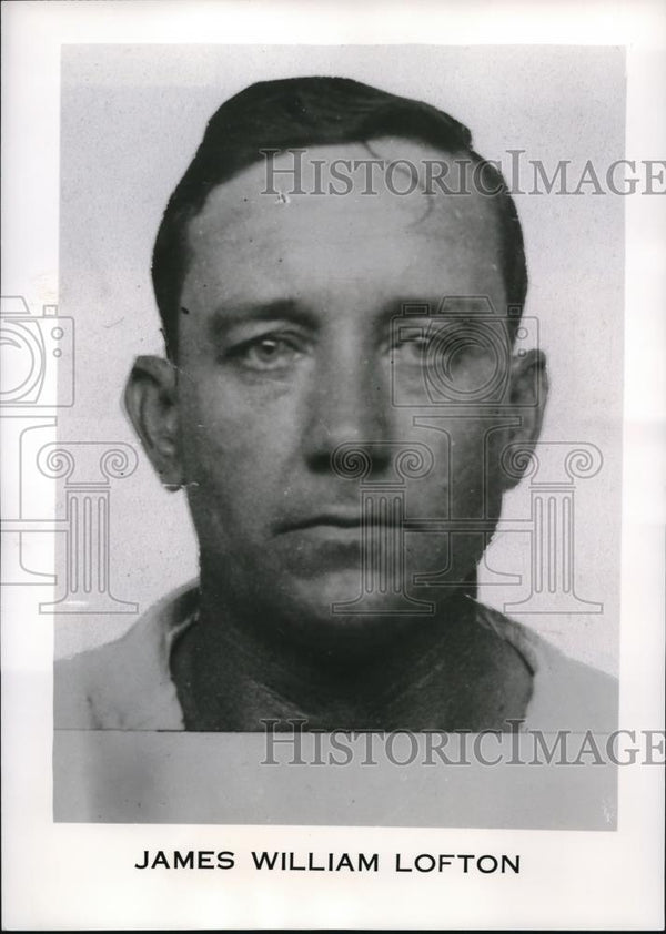 1954 Press Photo James William Lofton Has Been Added To FBI's "10 Most
