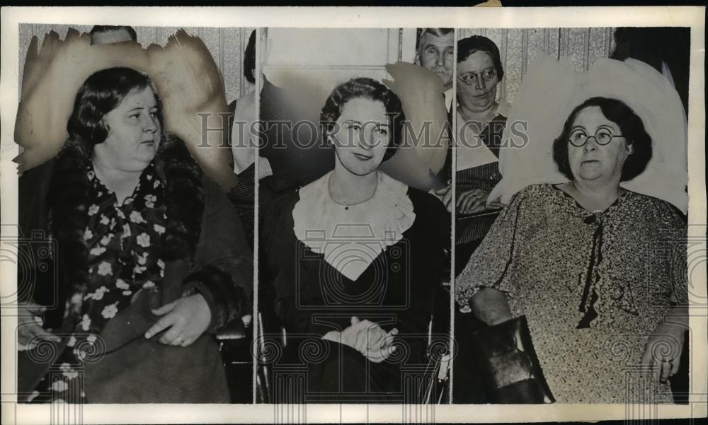 1935 Press Photo Jurors Verna Snyfer, Ethel Stockton and Mrs,Rosei Pill - Historic Images