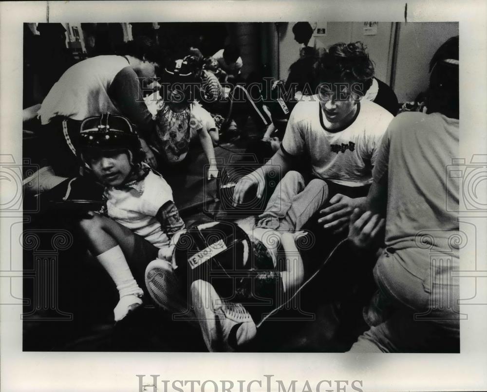 1978 Press Photo Paul Hitchen, Tricia Gallios, Dave Dimmitt, Nicole Gant - Historic Images