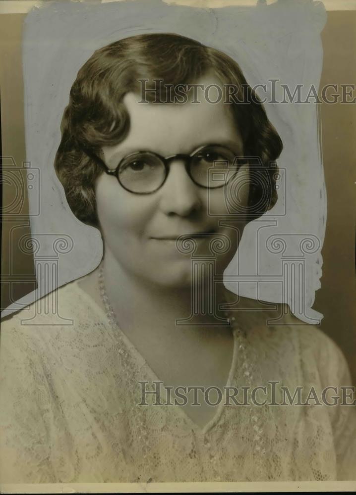 1933 Press Photo P. E. O. sisterhood retiring president Mrs. C. A. Sparague - Historic Images
