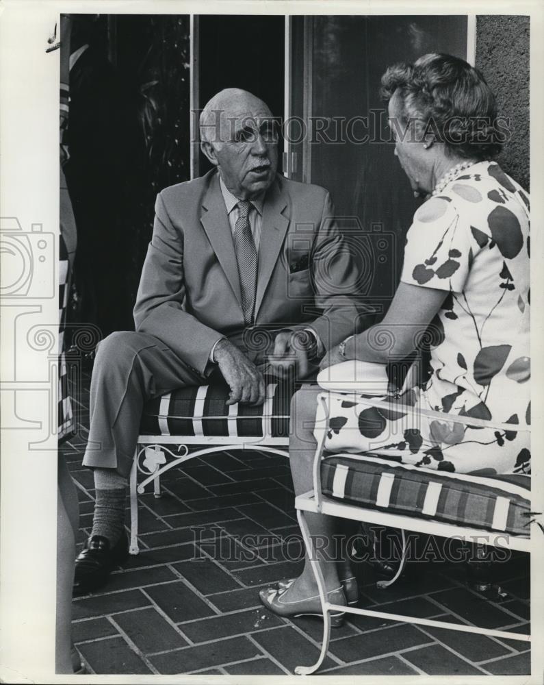 1970 Press Photo Sir James McDonald Reception, Mrs. Aubrey Morgan - ora66842 - Historic Images