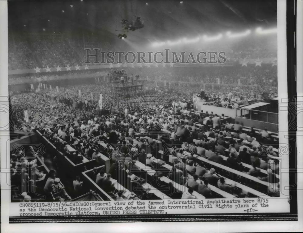 1956 Press Photo Democratic National Convention in Chicago Illinois - nee89465 - Historic Images