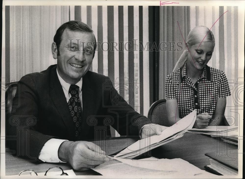 1972 Press Photo Walter J McNerney President of Blue Cross Association - Historic Images