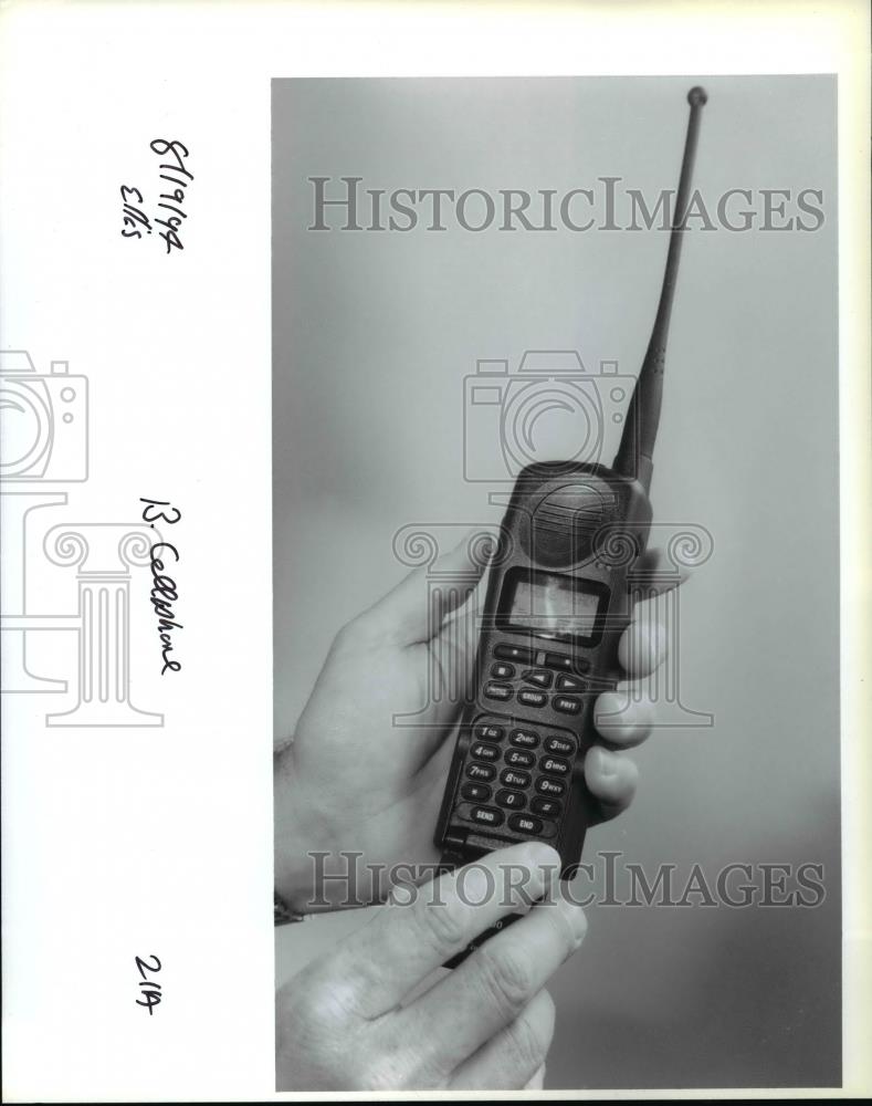 1994 Press Photo Cellular phone with long antenna - orb53770 - Historic Images