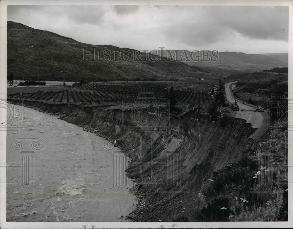 1948 Press Photo Okanogan county, Washington-soil erosion - orb49532 - Historic Images