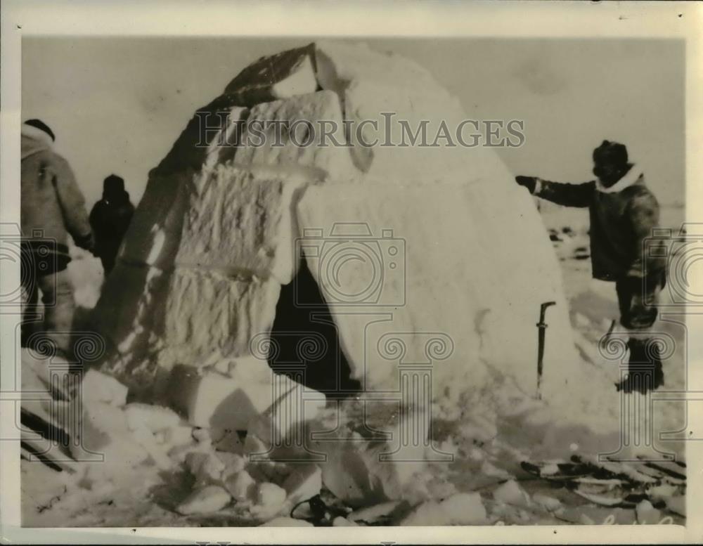 1936 Press Photo When &#39;Mounties&#39; track trackless wastes in Ottawa - orb18554 - Historic Images