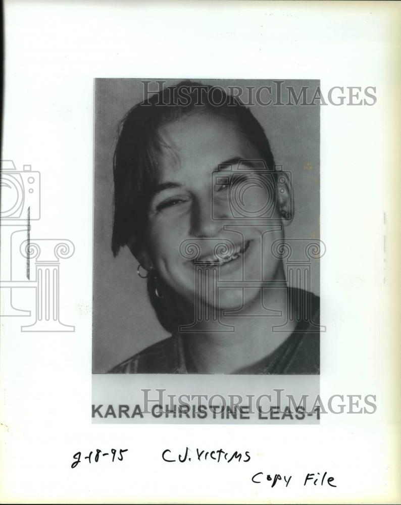 1995 Press Photo Murder victim Kara Christine Leas - ora53823 - Historic Images
