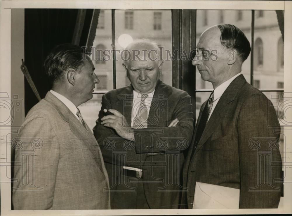 1938 Press Photo Leon Hernderson, Ewin Davis, And Garland Ferguson - nee86871 - Historic Images