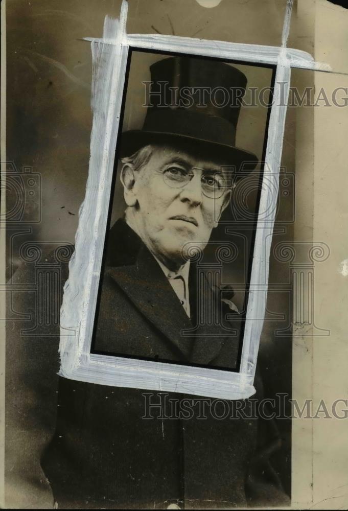1936 Press Photo Woodrow Wilson protested his call war at the end of his career - Historic Images