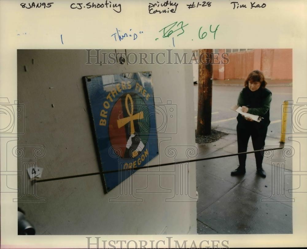 1995 Press Photo Portland Shooting - orb52070 - Historic Images