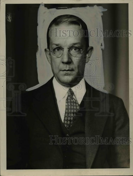 1936 Press Photo John R Markham Financial editoe of The Cleveland Press - Historic Images