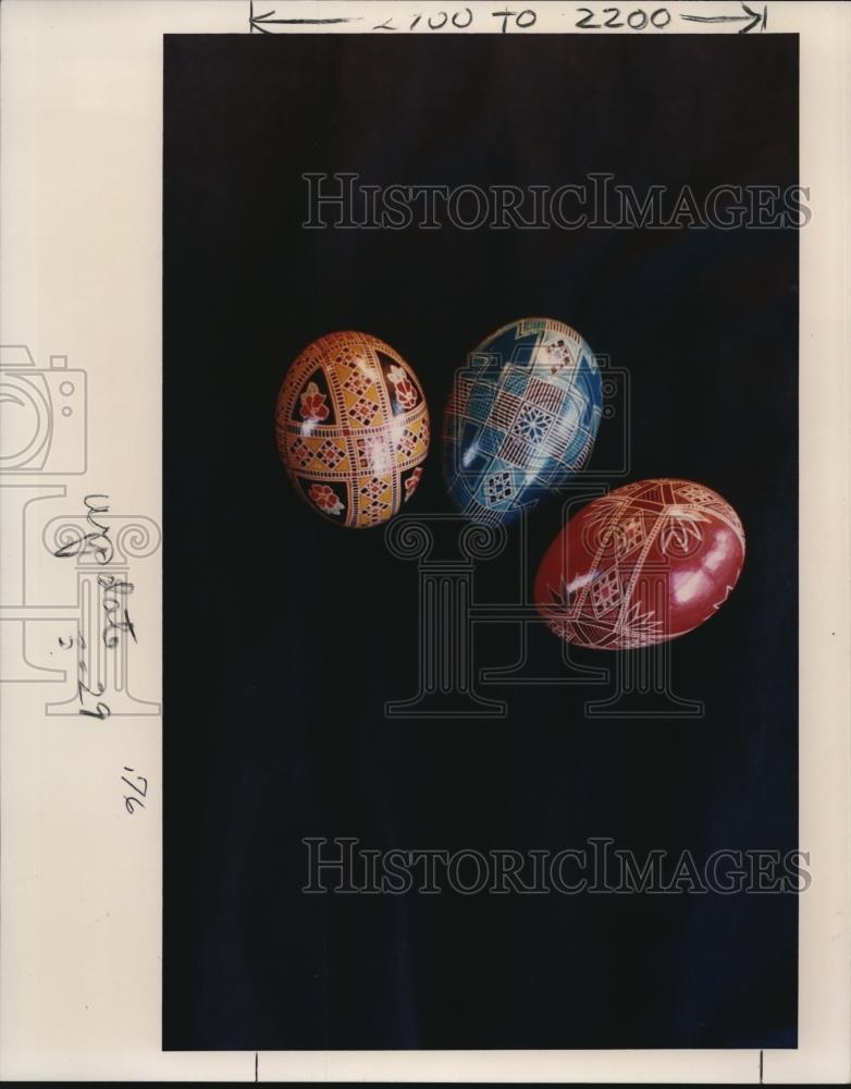 Press Photo Decorative Easter Eggs - orb13833 - Historic Images